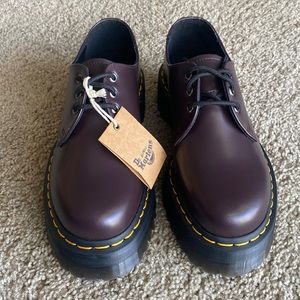 Dr. Marten’s 1461 smooth leather platform loafers